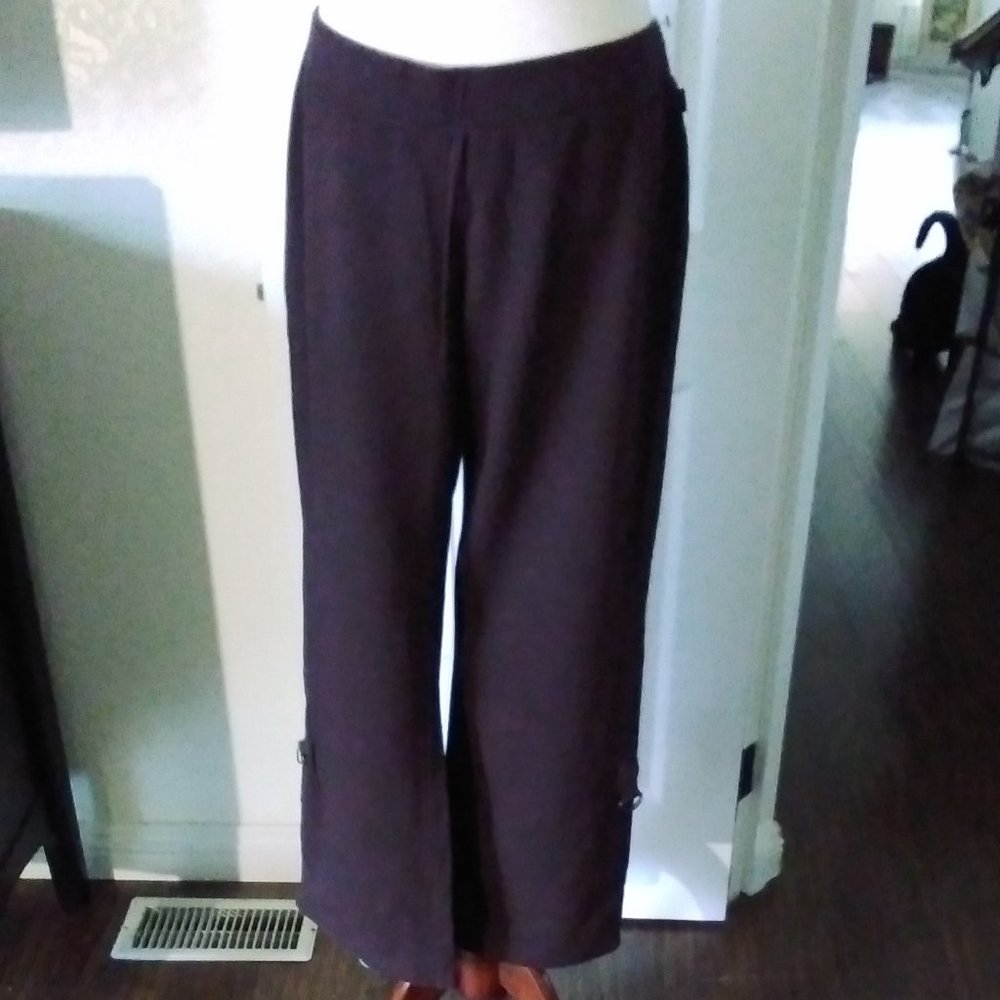 Calvin Klein Brown Cotton Pants Size Large